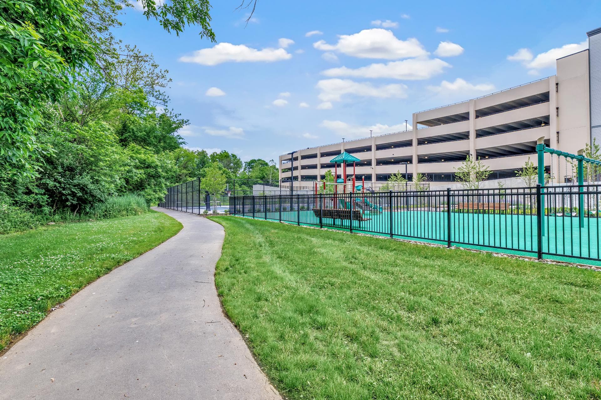 Fitness Trail With<br/>Paved Walking Path