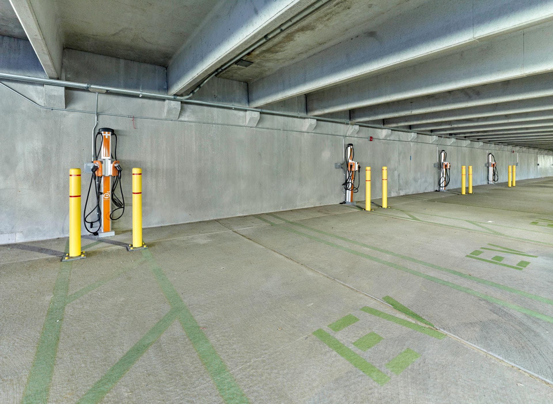 Secured Parking Structure<br/>With EV Charging Stations